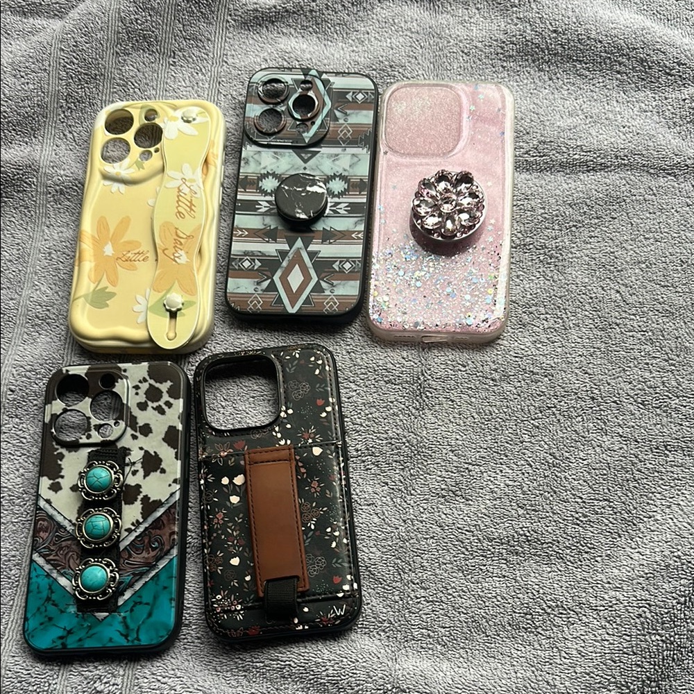 I phone 14 pro bundle 5 case
